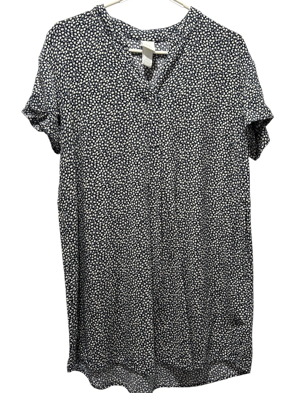 H&M Ditsy Daisy Floral Shift Dress Cottagecore Prairie Romantic